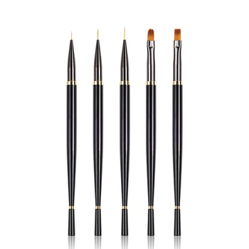 

Nail pen set flat head painted round head petal gradient pen full set of line engraving phototherapy pen smudge pen