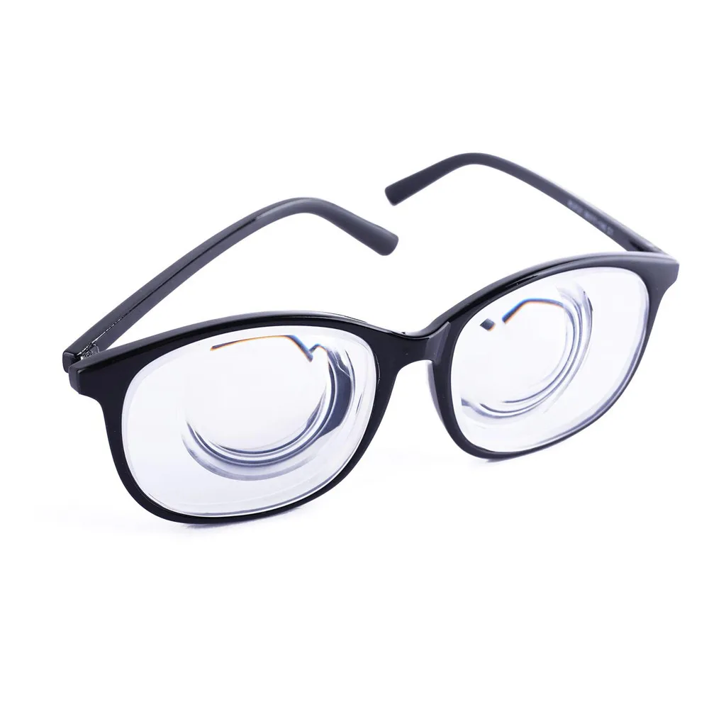 High-Quality Black Frame Cosplay Eyeglasses with Thick Resin Lenses, 1.56 Refractive Index, Minus 20 Diopters for Sexy Girls Meganekko Style image 4