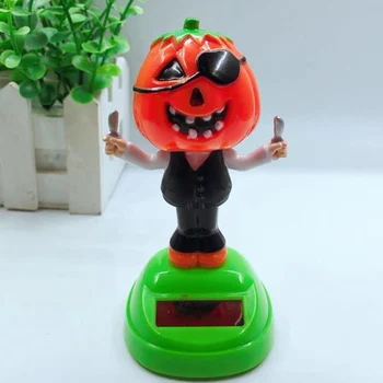 

Car Ornaments Creative Witch Swing Doll Cute Solar Nodding Head Automobile Decoration Auto Interior Dashboard Decor Accessories