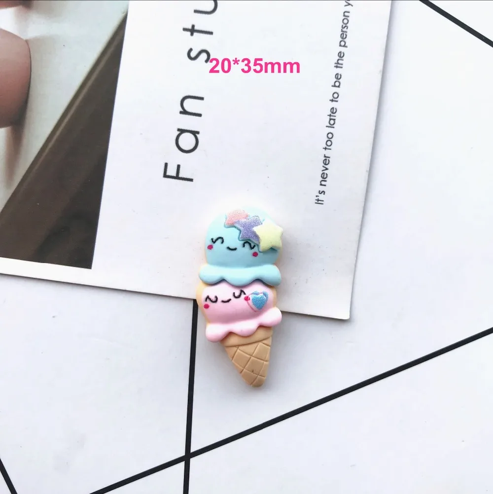 Плоские пластмассовые kawaii Мультфильм лед аксессуары для крема для детей аксессуары для волос Подвески DIY