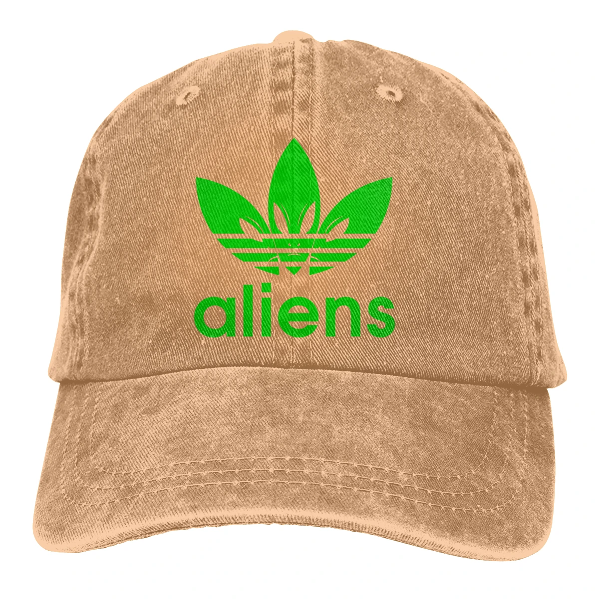 Alien Clover трилистник Casquette Deep Heather унисекс Мужские и женские деним Strapback бейсболка Регулируемая Гольф папа шляпа - Цвет: Хаки