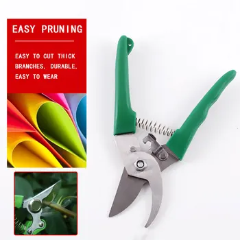 

Stainless Steel Green Handmade Garden Scissors Pruning Shears Durable Practical Tree Sharp Tool Coarse Branch Shear