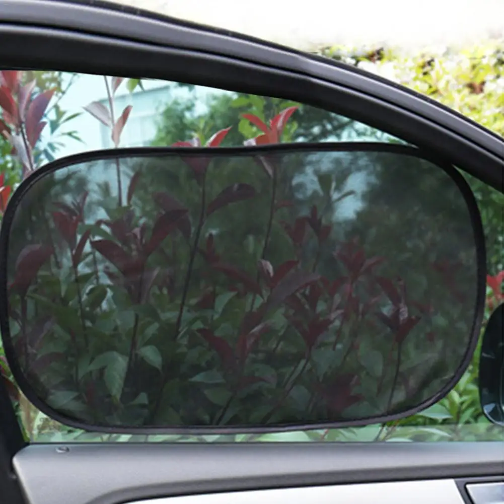 Летний чехол для рулевого колеса автомобиля с боковым окном из хлопка с жемчугом Солнцезащитная изоляция Электростатическая сетка боковая защита от солнца