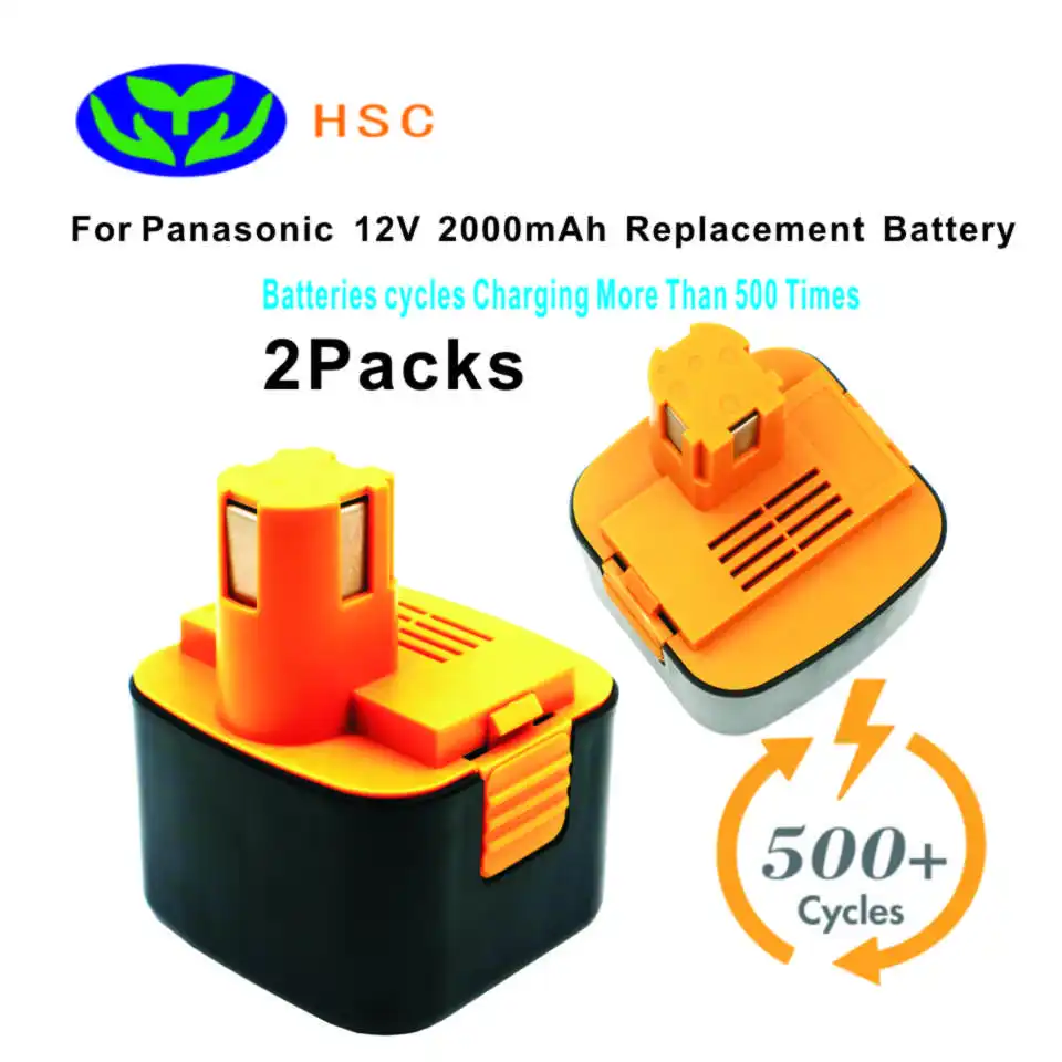 2 шт 2000mAh аккумулятор банка PAN12A NiCad батарея 12V Замена для PANASONIC батарея 12V EY9200B EY9106B PA1204N EY9001