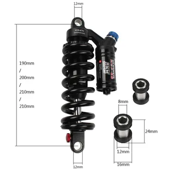 

DNM RCP2S MTB Bike Rear Shock Absorber 190/210/240mm Optional Length Soft Tail Suspension Replacement AM/FR/DH