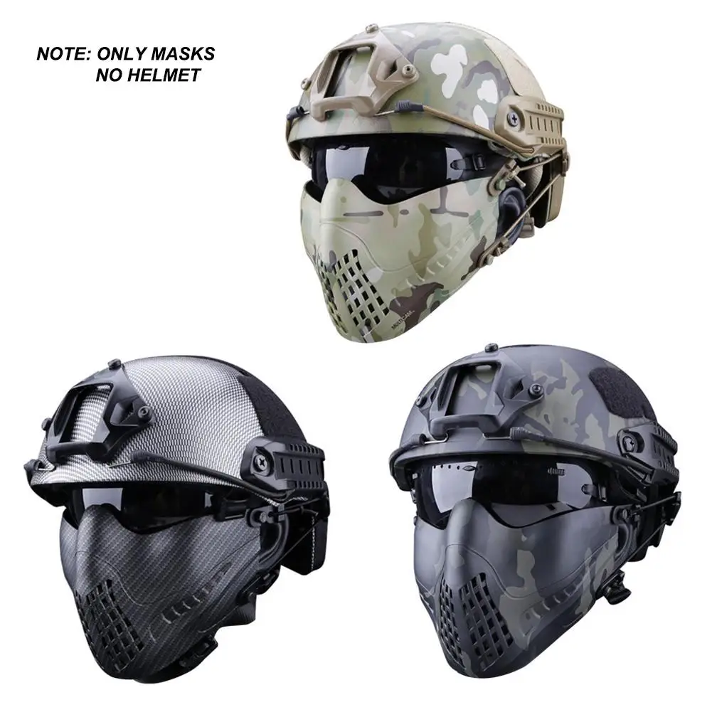 

Multifunction Riding Pilot Mask Dual Mode Headband System Outdoor Breathable Tactical Equipment Protective Mask Camouflage