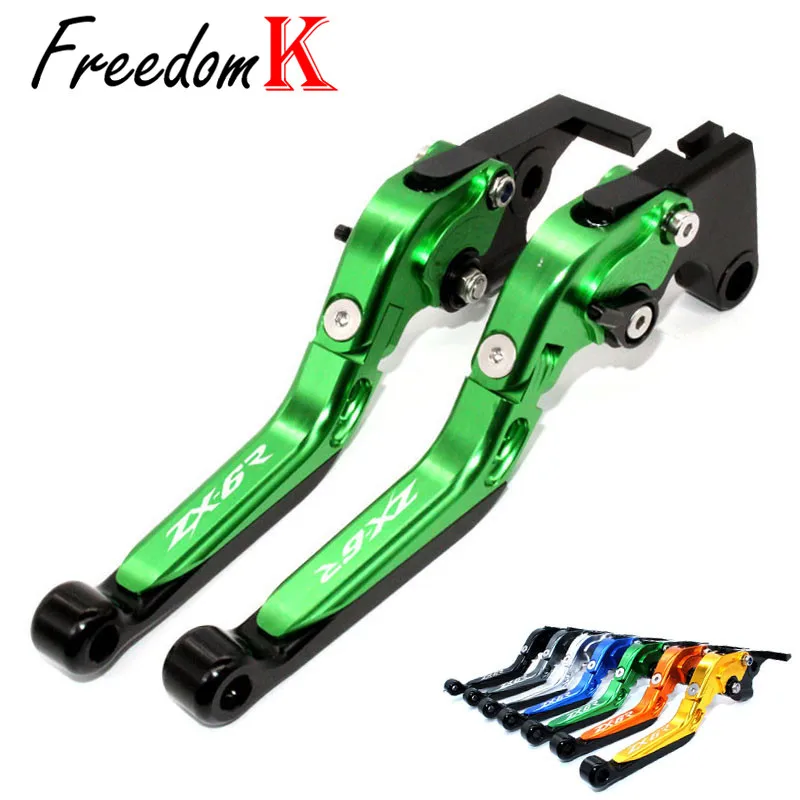 

For KAWASAKI NINJA ZX-6R ZX6R ZX 6R ZX636 2007-2016 2015 2014 Motorcycle CNC Adjustable Folding Extendable Brake Clutch Levers