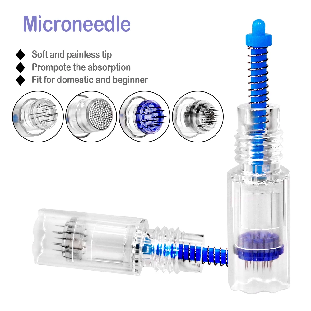 10/20/50 шт винт Microneedling иглы 9 Pin/12 контактный/36 контактный/круглый Nano картридж для Dr.