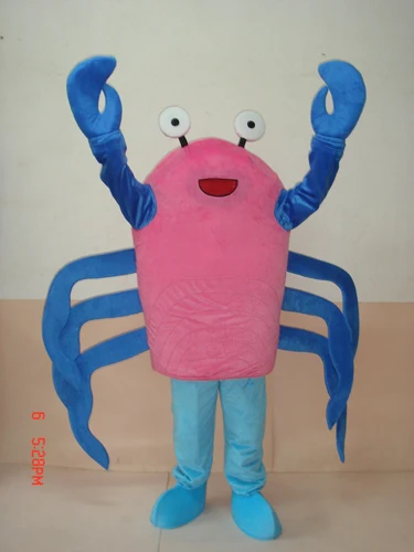 

Factory direct sale pink body CRAB Mascot Costume Adult Halloween Birthday party cartoon Apparel Cosplay Costumes