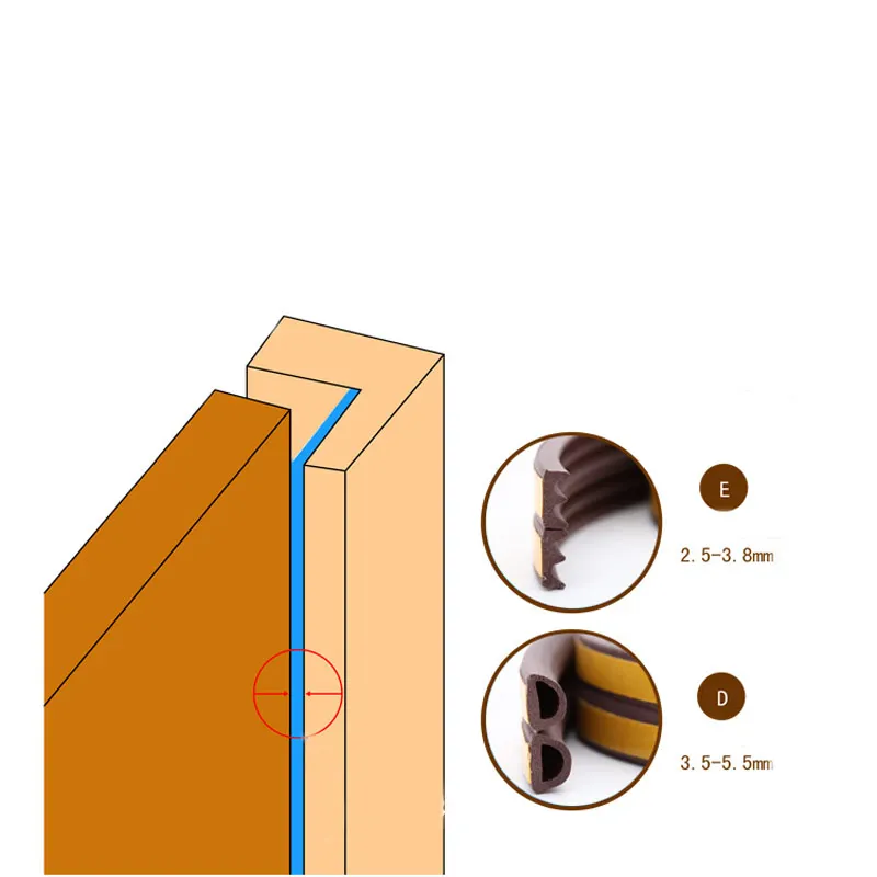 5 м длинные шумоизоляционные самоклеющиеся уплотнительные полосы D типа уплотнительные прокладки из пенопласта эксклюзивные оконные стены аппаратные средства инструменты