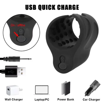 Penis Delay Trainer 10  Modes Penis Extender Blowjob Glans Vibrator Delayed Ejaculation Sex Toys for Men Male Masturbator 5