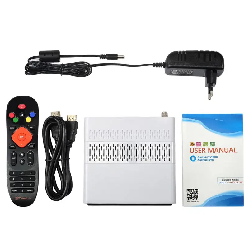 ABKT-CCCAM IP tv GTMEDIA GTS спутниковый ресивер Android6.0 tv BOX+ DVB-S/S2 Smart tv BOX встроенный WiFi HD 4K пульт дистанционного управления