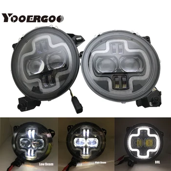 

Newest 9" Inch Round LED Headlights Halo DRL for Jeep Wrangler JL 2018 2019 headlight