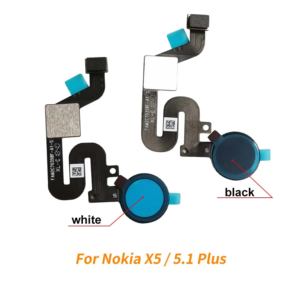 Nuovo cavo flessibile del sensore di impronte digitali per Nokia X5 TA-1109 pulsante posteriore sensore di impronte digitali Flex per Nokia 5.1 Plus Flex 22