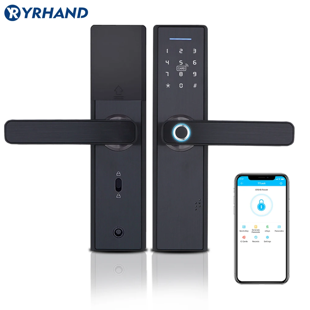 Verslaggever ontbijt Indirect Tt Lock App Wifi Smart Vingerafdruk Deurslot, Elektronische Deurslot, smart  Bluetooth Digitale App Keypad Code Keyless Deurslot - AliExpress