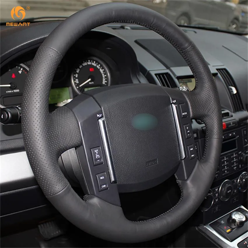 MEWANT для 2007 2008 2009 2010 2011 Land Rover Freelander 2 LR2 черная искусственная кожа|car steering wheel cover|steering