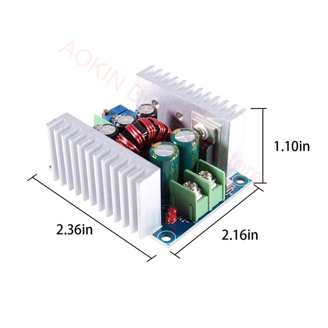 Módulo Fuente Alimentación Módulo Convertidor Buck CC CV | 6-40V A 1.2-36V | 20A 300W | Regulador Voltaje Ajustable Regulador De Voltaje Dc 12v
