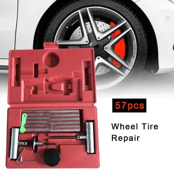

57pcs Flat Tire Repair Car Truck Motorcycle Home Plug Tire Repair Kit DIY Flat Tire Repair Car Truck Motorcycle 30x20x6cm