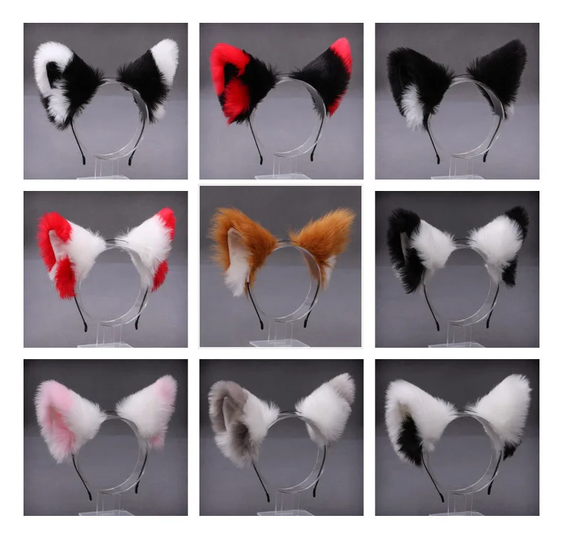 Cosplay&ware Cute Furry Animal Beast Ears Headwear Cat Fox Ear Cosplay Soft Girl Plush Lolita Hair Accessory Anime Props -Zentai shop online H504c0543ea794a23be7440645c99904dF.jpg