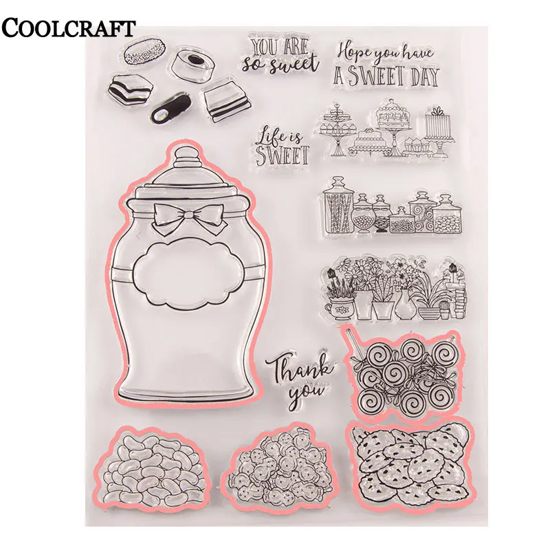 Jar Flowers Foods Stamp and Die Набор для скрапбукинга открытка оформление благодарения