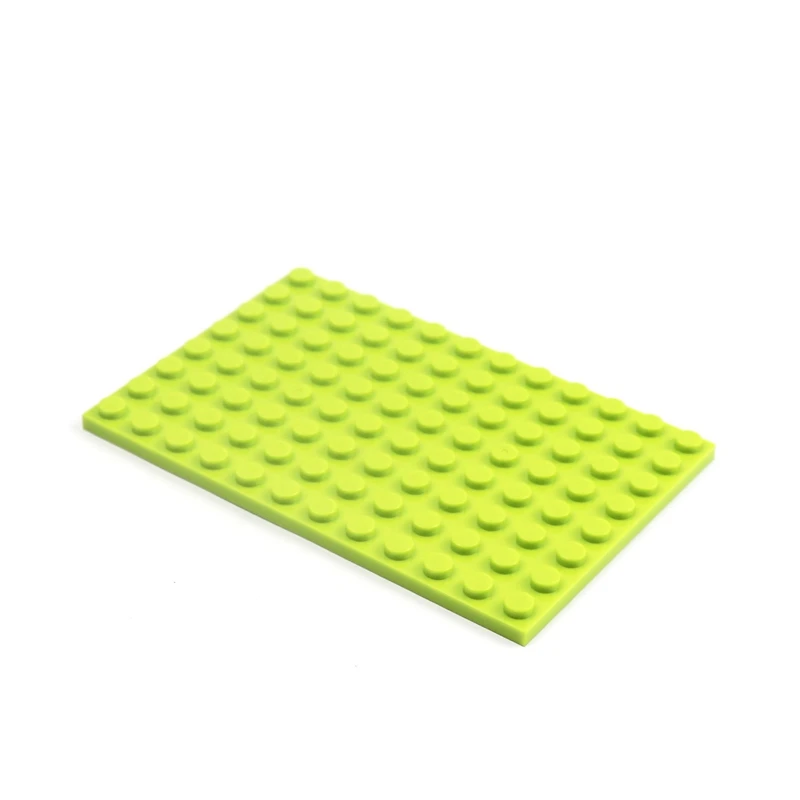 Double Sides Plate 4 Pieces 8 X 12 Baseplate City Building Blocks MOC Brick Dinosaurs Parts DIY LOGO Kids Technical Creative Toy