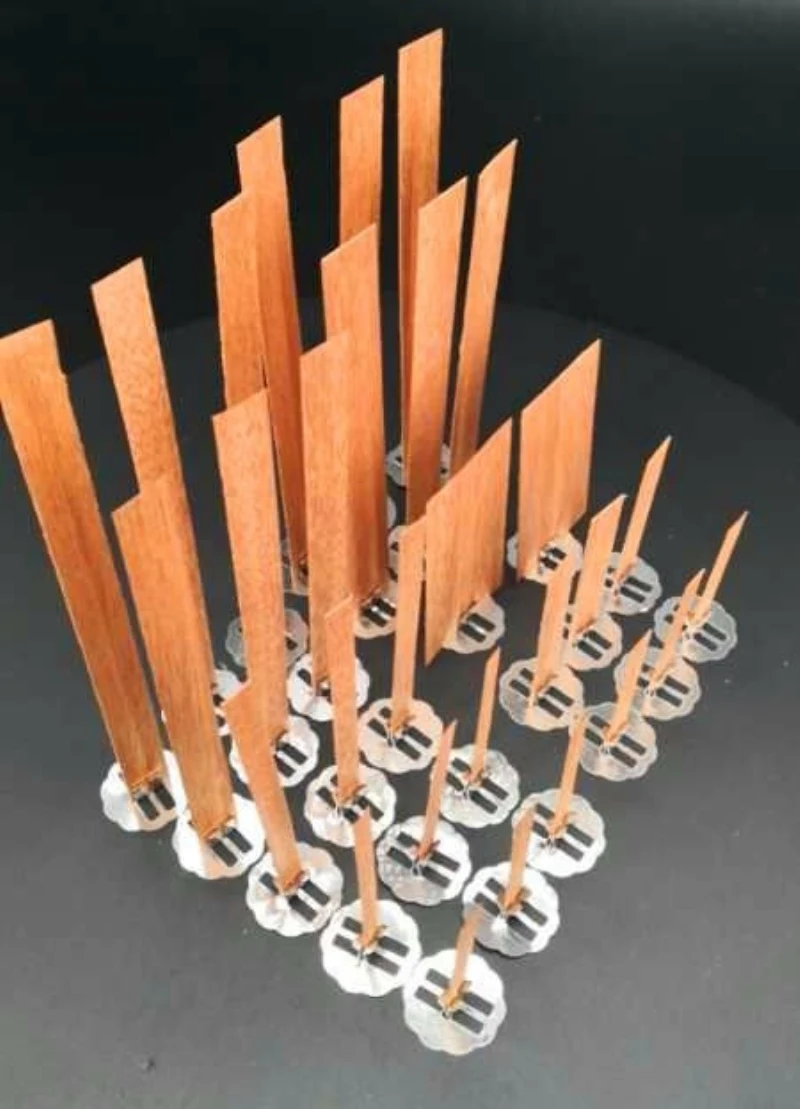 10pc 6-13cm Wooden Candles Wick With Sustainer Tab Candle Wick Core For DIY Candle Making Supplies Handmade Soy Parffin Wax Wick