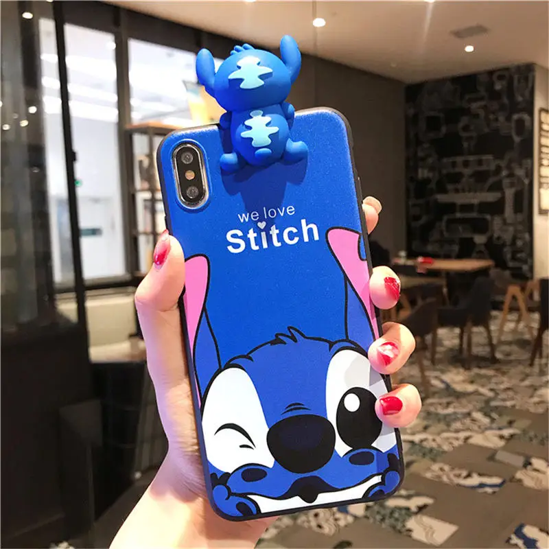 3D стежка ремешок чехол для huawei Y9 Y5 Y6 Y7 Honor 7C 7A 7X8X9X10 20 основа сцепление подставка держатель мягкий чехол для телефона - Цвет: 3D Stitch 1