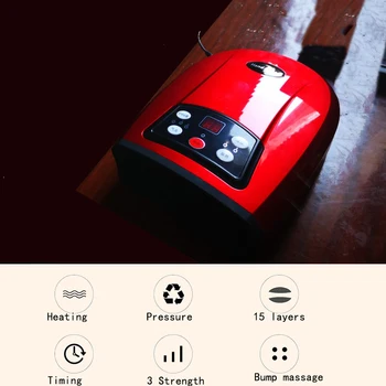 

Heated Hand Massager Physiotherapy Pressure Therapy Hands Finger Massage Apparatus Device Spa Equipment