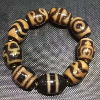 

Energy Tibetan old agate Multiple Symbols Bracelet dZi Bead Amulet LKbrother Sauces Top Quality
