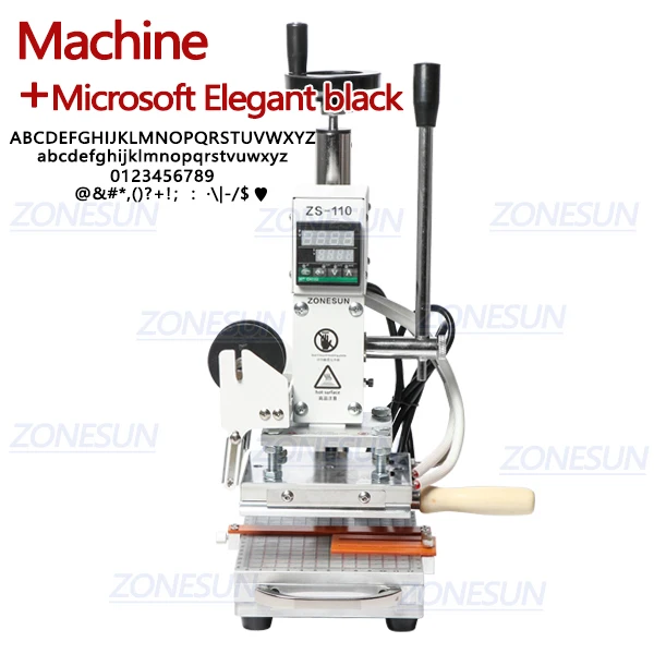 Machine with MEB1 ZONESUN ZS110 машина для горячего тиснения фольгой кожи тиснение бронзирующий инструмент для дерева ПВХ бумаги DIY скользящий Рабочий стол цифровой - Цвет: Machine with MEB1