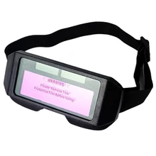 Automático escurecimento capacete de soldagem automático mudança de luz escurecimento automático anti-olhos shied óculos óculos de proteção para os olhos