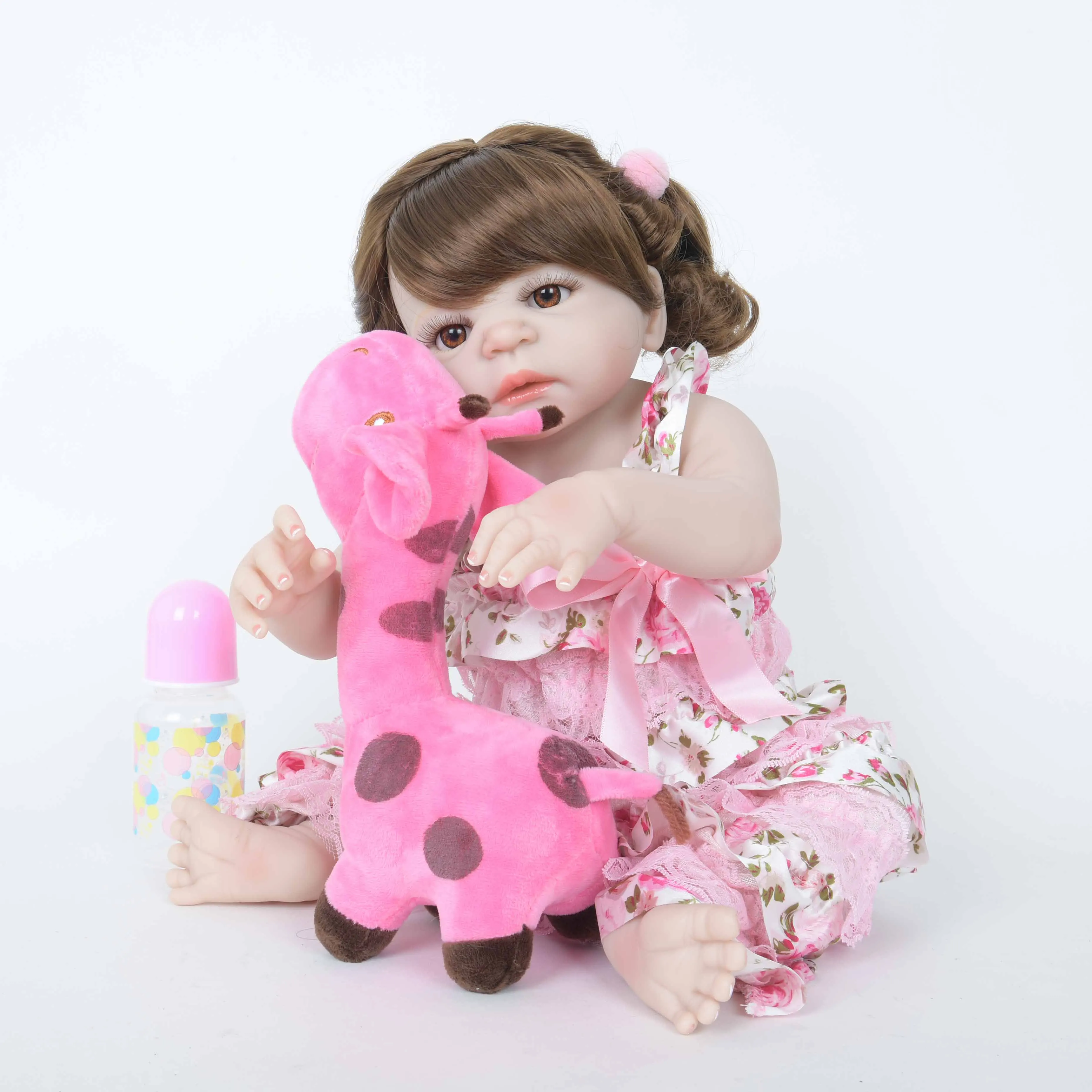 22 дюйма 55 см Bebe Reborn Baby Doll игрушки для детей Reborn полный виниловые куклы Мягкие силиконовые Новорожденные куклы Boneca Reborn рисунок Детская кукла «Принцесса»