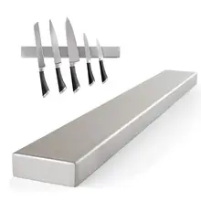 Самоклеящийся магнитный держатель для ножей 304 нержавеющая сталь настенное крепление кухонный магнит магнитный держатель для ножей органайзер для ножей