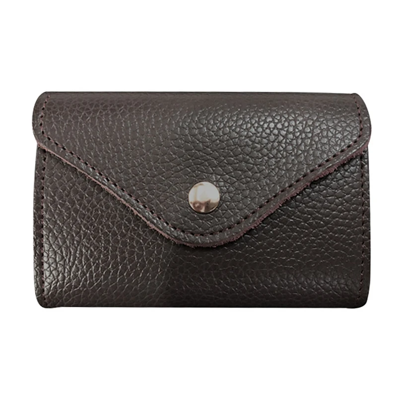 

New Accordion Zipper Women's Coin Purse Hasp Design Large Capacity Card Holder Genuine Leather Wallet Retro Ladies Clutch Bag