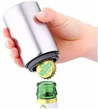 Yooap Stainless steel automatic bottle opener bar home push-type screwdriver no trace beer bottle opener creative black Yooap Stainless steel automatic bottle opener bar home push-type screwdriver no trace beer bottle opener creative black