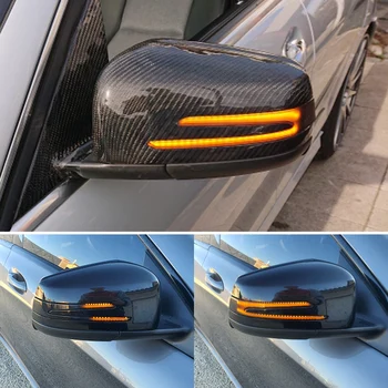 

2PCS Dynamic LED Side Wing Mirrors Indicator Flowing Turn Signal Light Blinker Startup Breath Light for Mercedes Benz W212 W204