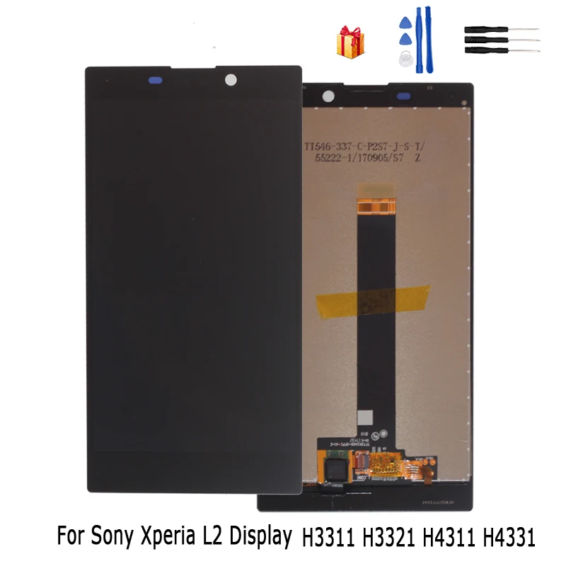 Оригинальный ЖК-дисплей для sony Xperia L2 кодирующий преобразователь сенсорного