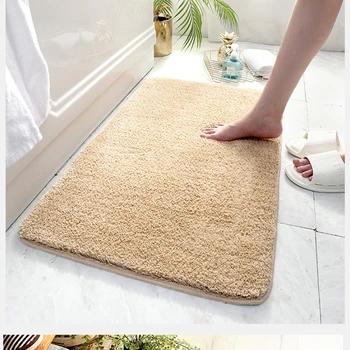 

Saim Carpet Bathroom Door Anti-slip Mat Toilet Door Carpets Entry Bedroom Home Bathroom Absorbent Floor Mat Carpet JJ50809