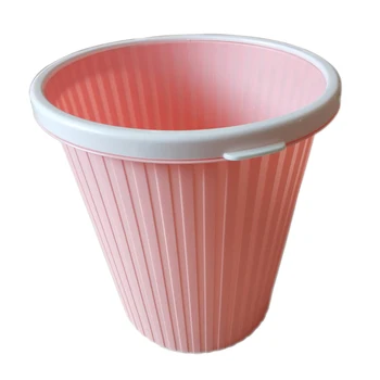 

Hot Home Waste Bins Plastic Trash Living Room Bedroom Trash Can with Built-in Trash Bag Box D6