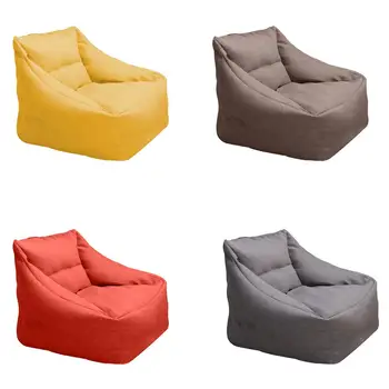

Bean Bag Chair Cover Square Lounger Bean Bag Chair Case Small Sofa Removable Washable Cover for Living Room Home Bedroom