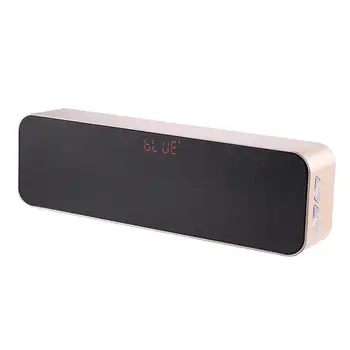 

Portable Wireless Stereo Speaker LED Display MP3 Player Dual Subwoofer Audio Player Sound Box Hands Free USB FM TF Card AUX