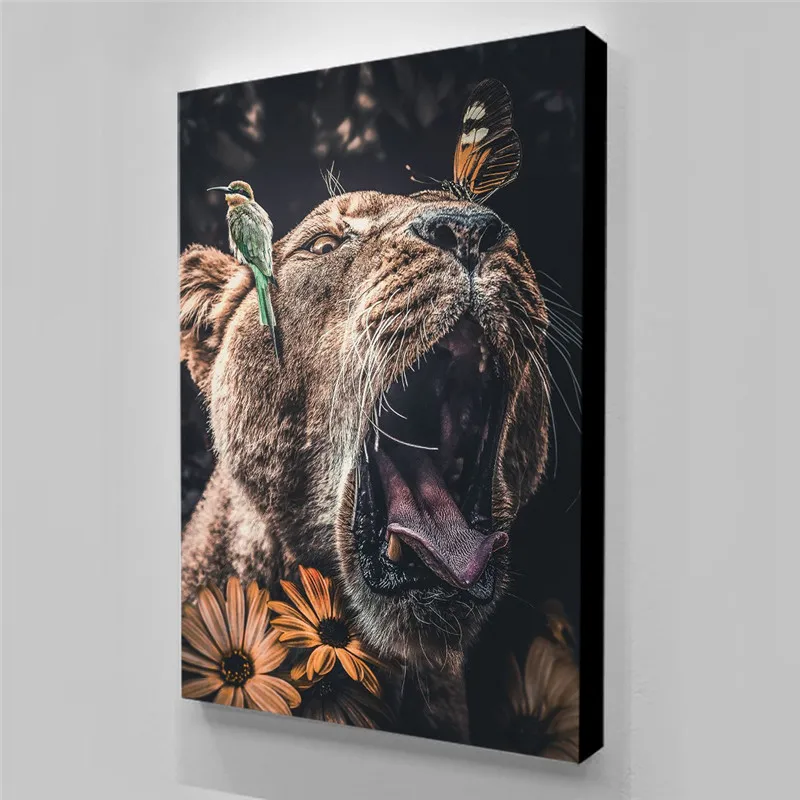 Wall Art Stampe Su Tela Pittura Cool Armony Animal Home Tiger Decoration Pictures Modular No Frame For Office Poster Artwork