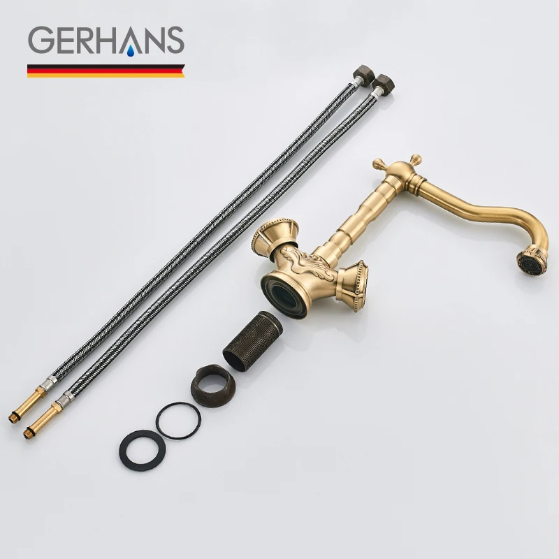 GERHANS Faucet K14118 Смеситель для кухни с гайкой Цвет: Античная бронза|Смесители