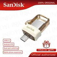 Sandisk sdd3 двойной OTG USB флеш-накопитель 64 ГБ флеш-накопители 32 Гб 150 м/с флешки USB 3,0