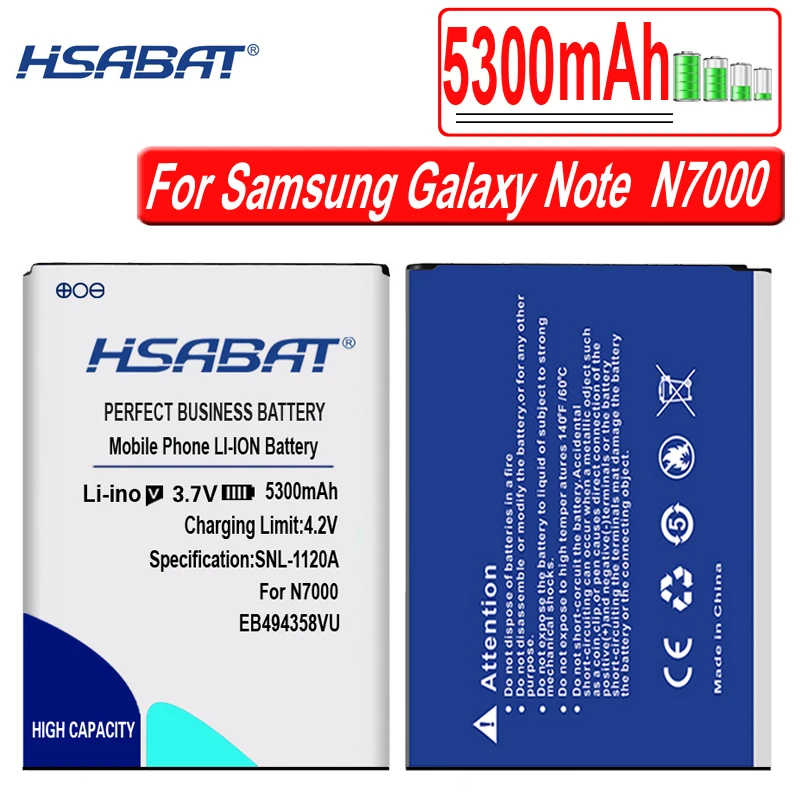 HSABAT 6950 мА/ч, Батарея для samsung Galaxy Note 2 3 4 5 1 N7000/Note2 N7100/Note3 N9000/Note4 N910C/Note5 N9200/Note Edge N9150