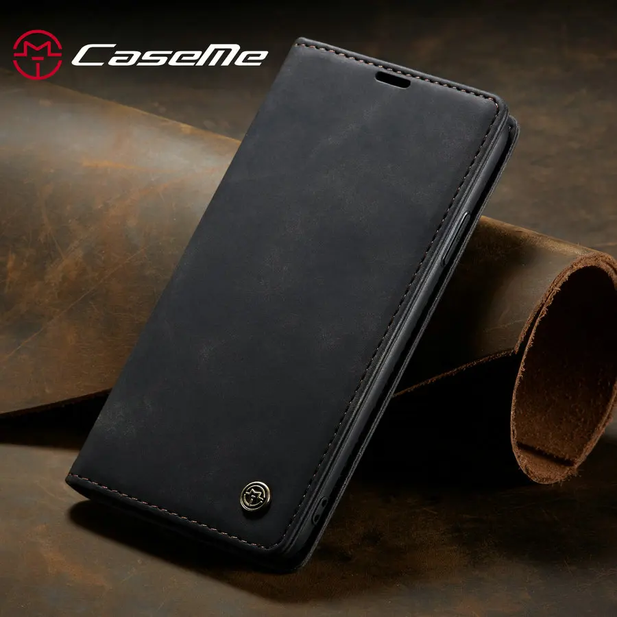Кожаный чехол CaseMe для iPhone XR, чехол-книжка с застежкой, кошелек, дизайн карты, винтажная книга для iPhone 6 6S 7 8 Plus X XR XS 11 Pro Max