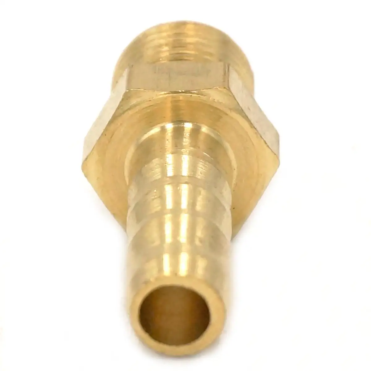 QUAROS LOT 2 Hose Barb I/D 6mm x 1/8 BSP Male Thread Elbow Brass coupler Splicer Connector fitting for Fuel Gas Water 