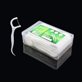 

50 Pcs/Box Disposable Dental Floss Nylon Wire Tooth Stick Toothpicks Floss Pick Interdental Brush Clean Oral Care