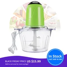 2L Электрический кухонный измельчитель, мясорубка, измельчитель, измельчитель пищи, Электрический домашний кухонный комбайн из нержавеющей стали, кухонный инструмент Cocina