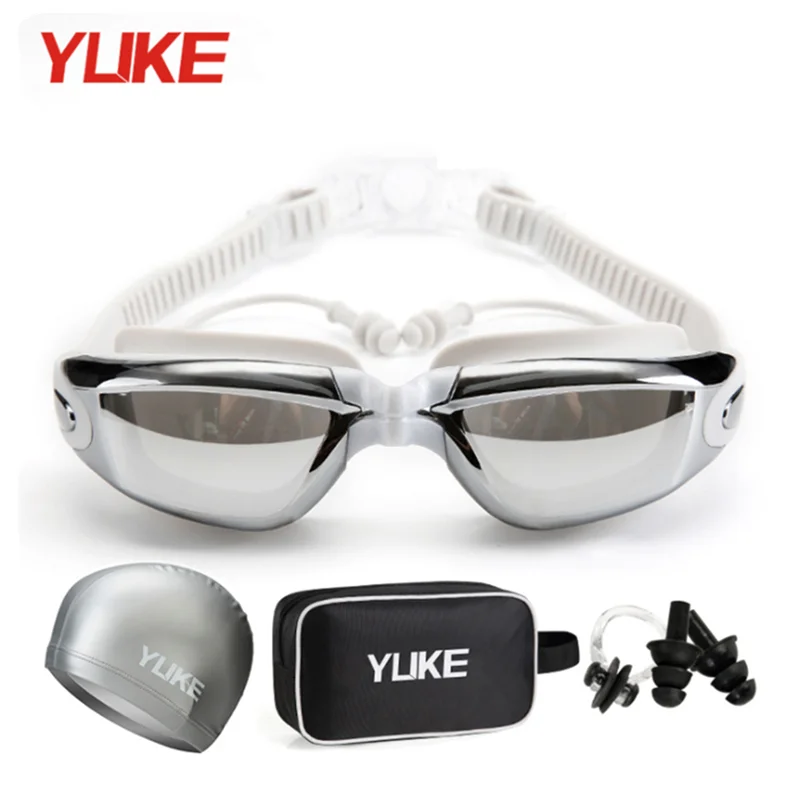 Yuke Professional Swimming Goggles Anti-Fog UV Adjustable Men Women Waterproof Silicone Swim Glasses Eyewear очки для плавания 4